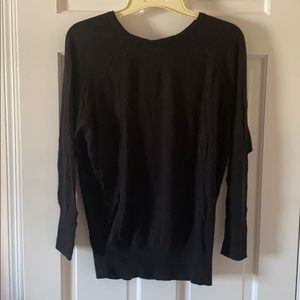 Black long sleeve lightweight sweater